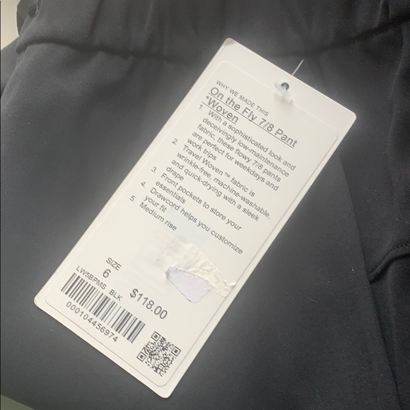 Lululemon On the fly 7/8 pant black - Picture 4 of 6
